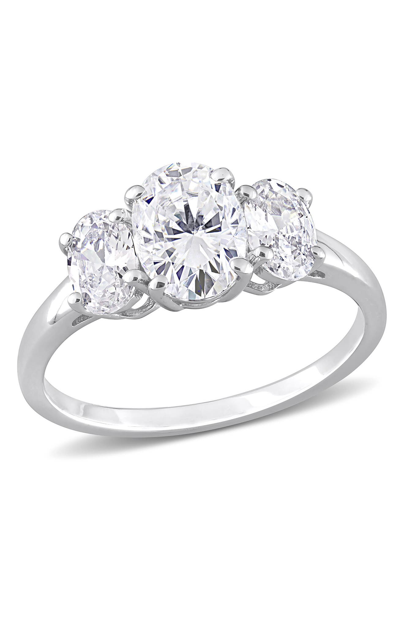 DELMAR Sterling Silver Cubic Zirconia Ring