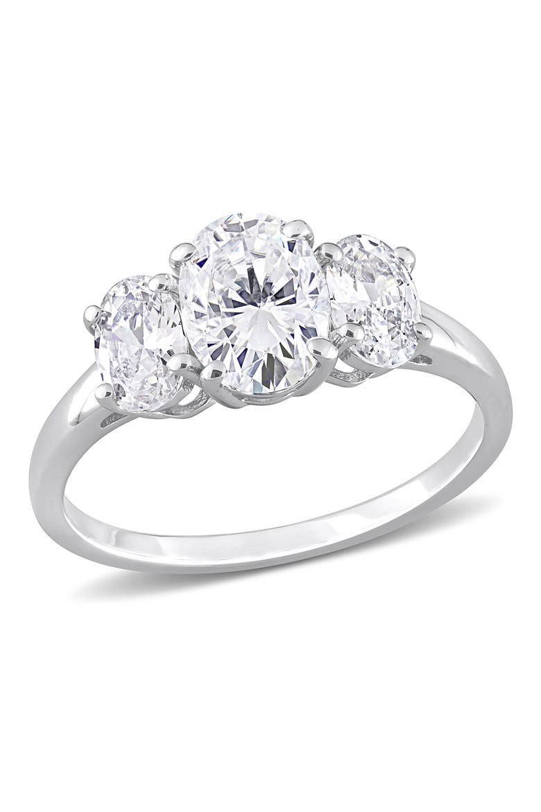 Sterling Silver Cubic Zirconia Ring, Main, color, SILVER