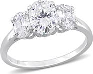DELMAR Sterling Silver Cubic Zirconia Ring