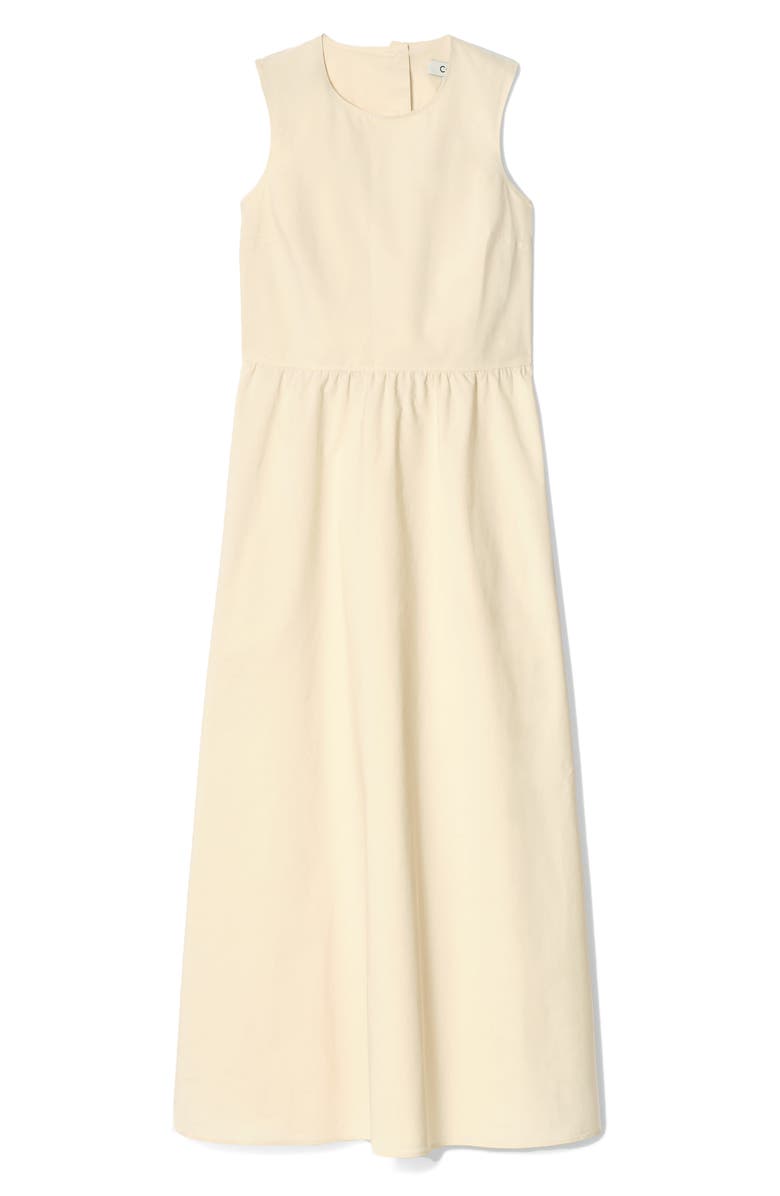 COS Sleeveless Open Back Cotton Maxi Dress, Alternate, color,