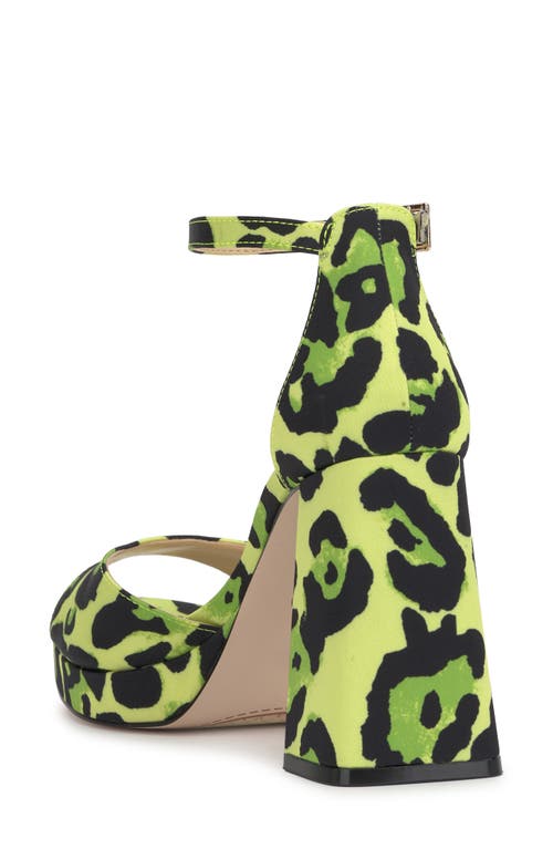 Jessica Simpson Kaliah Ankle Strap Platform Sandal In Green