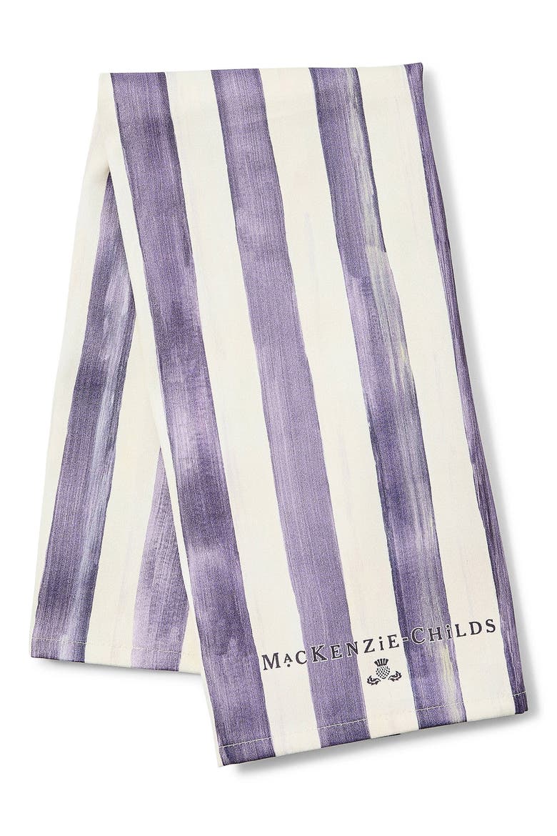 Violet Stripe Dish Towel, Main, color, VIOLET