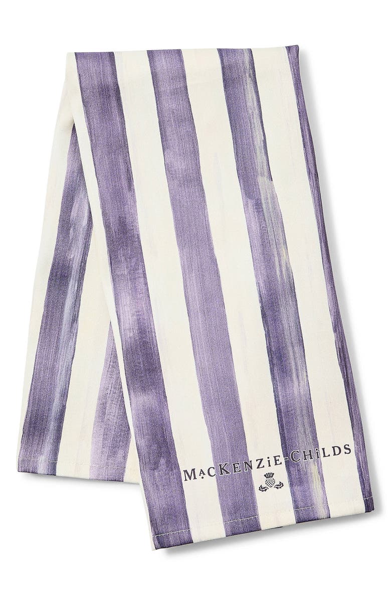 MACKENZIE CHILDS Violet Stripe Dish Towel, Main, color, Violet
