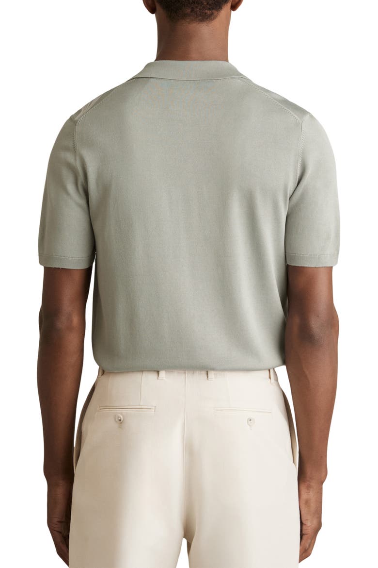 Laurent Floral Knit Camp Shirt, Alternate, color, SOFT SAGE