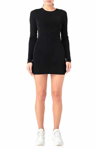 Long Sleeve Mini Sweater Dress