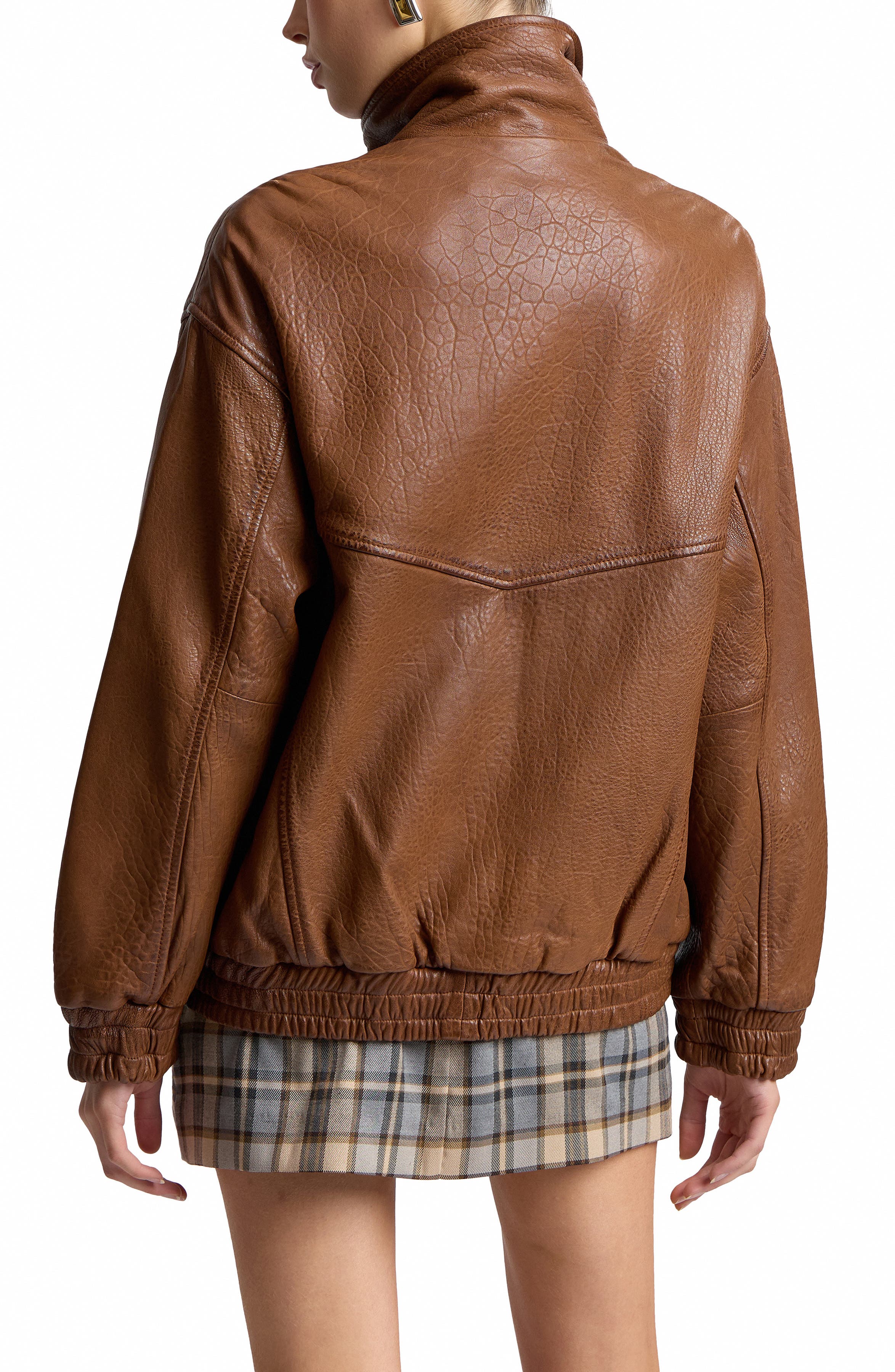 Avec Les Filles oversized leather jacket Nordstrom Anniversary Sale 2026 back
