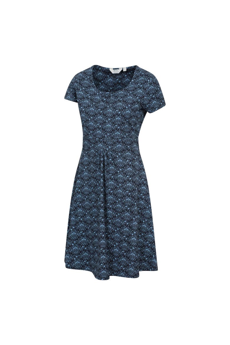 Orchid Floral UV Protection Dress, Alternate, color, Navy