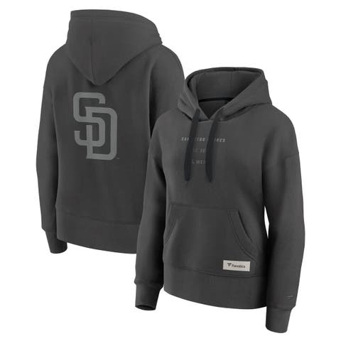 Women's Fanatics Charcoal San Diego Padres Elements Future Ground Subtle Tonal Pullover Hoodie