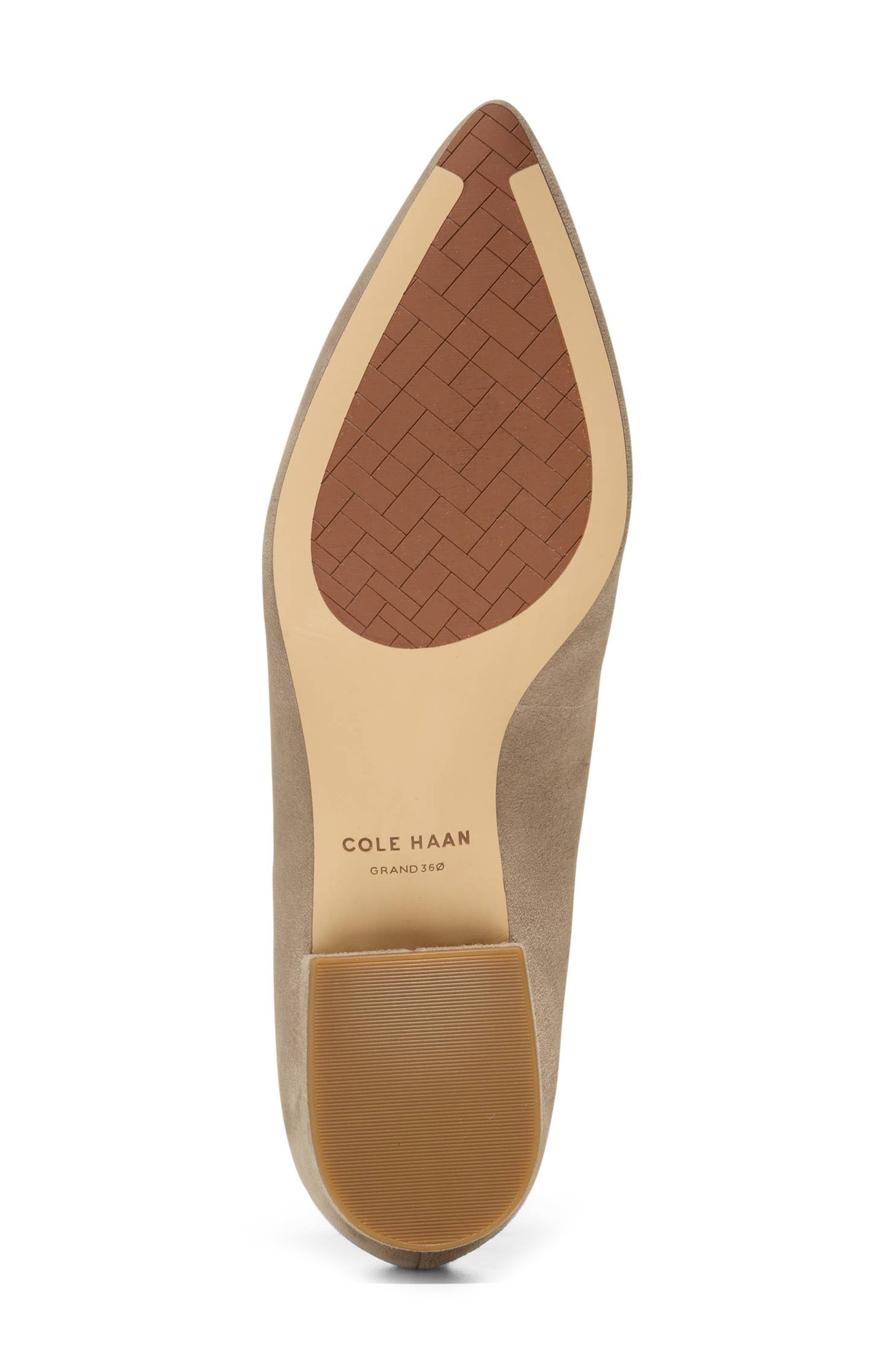 Cole Haan Valentina Pointed Toe Loafer, Alternate, color, Irish Cream Suede