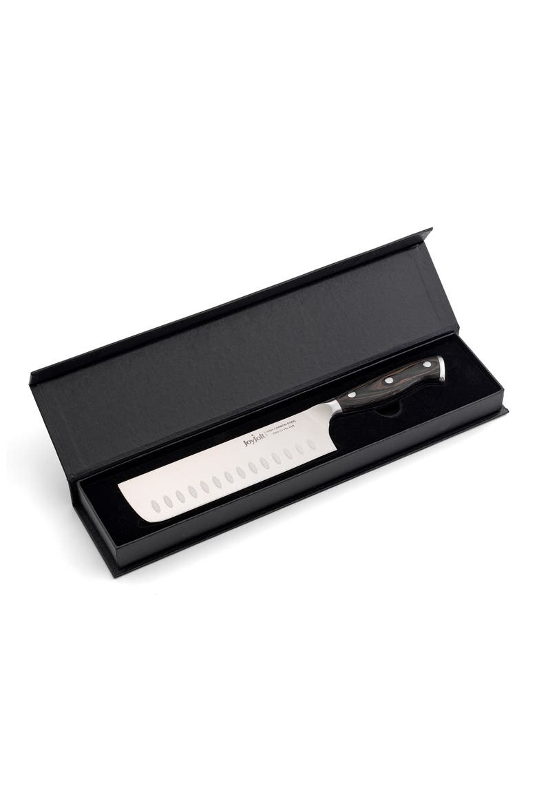 7" Stainless Steel Nakiri Knife, Alternate, color, SILVER/ BLACK