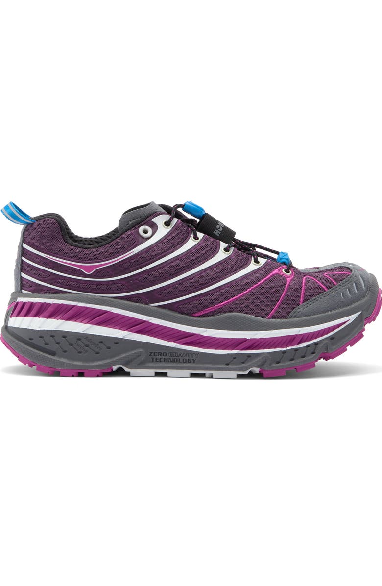 HOKA Stinson Evo OG Running Shoe, Alternate, color, Aubergine / Fuchsia