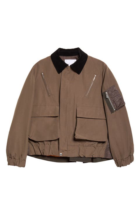 Grosgrain Bonding Blouson Jacket