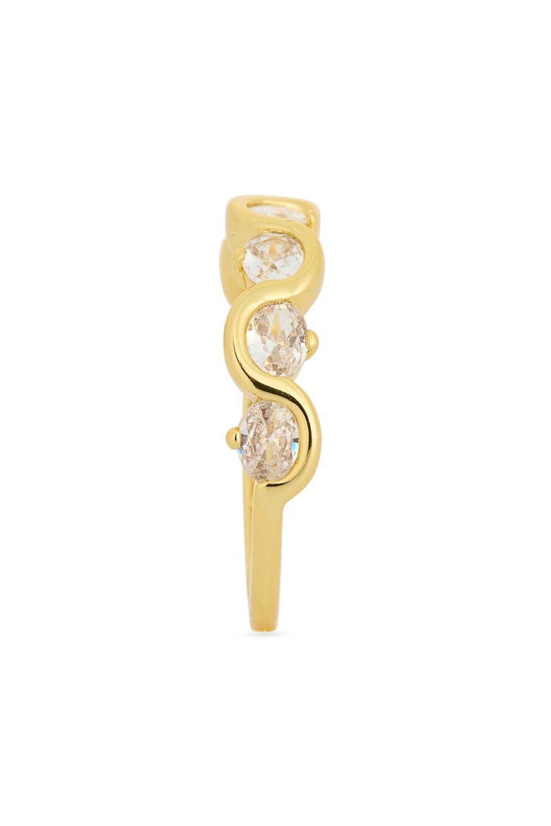 Cubic Zirconia Band Ring, Alternate, color, CLEAR- GOLD