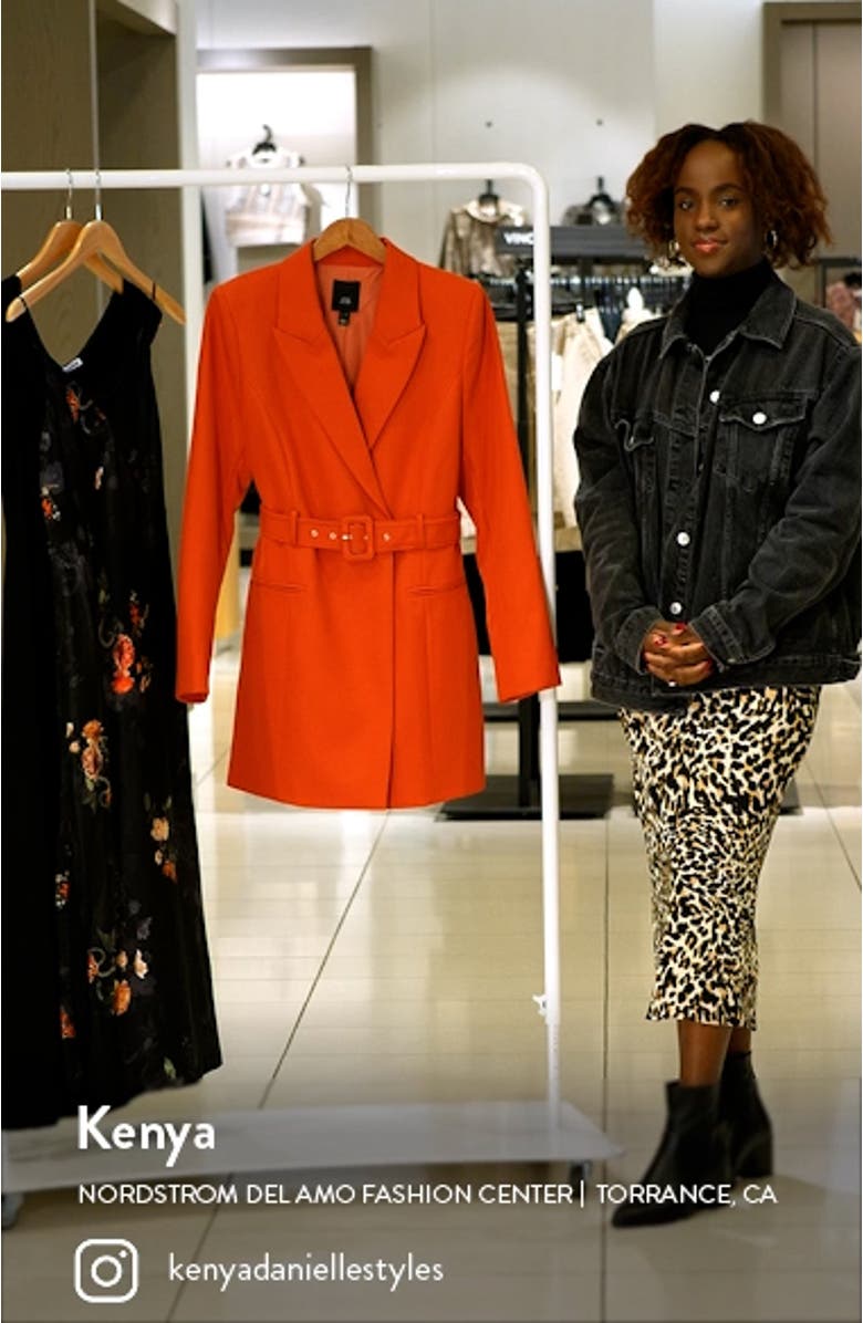 Belted Double Breasted Blazer Dress, sales video thumbnail