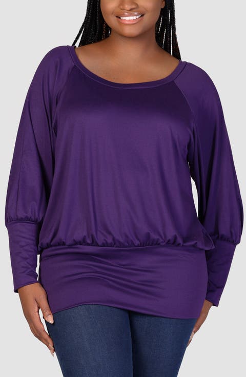 Long Sleeve Jersey Top (Plus)