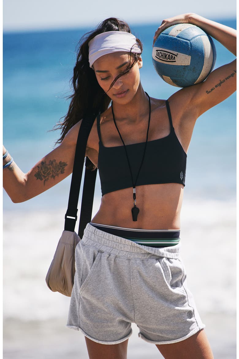 FP Movement Tighten Up Mini Sports Bra, Alternate, color, BLACK