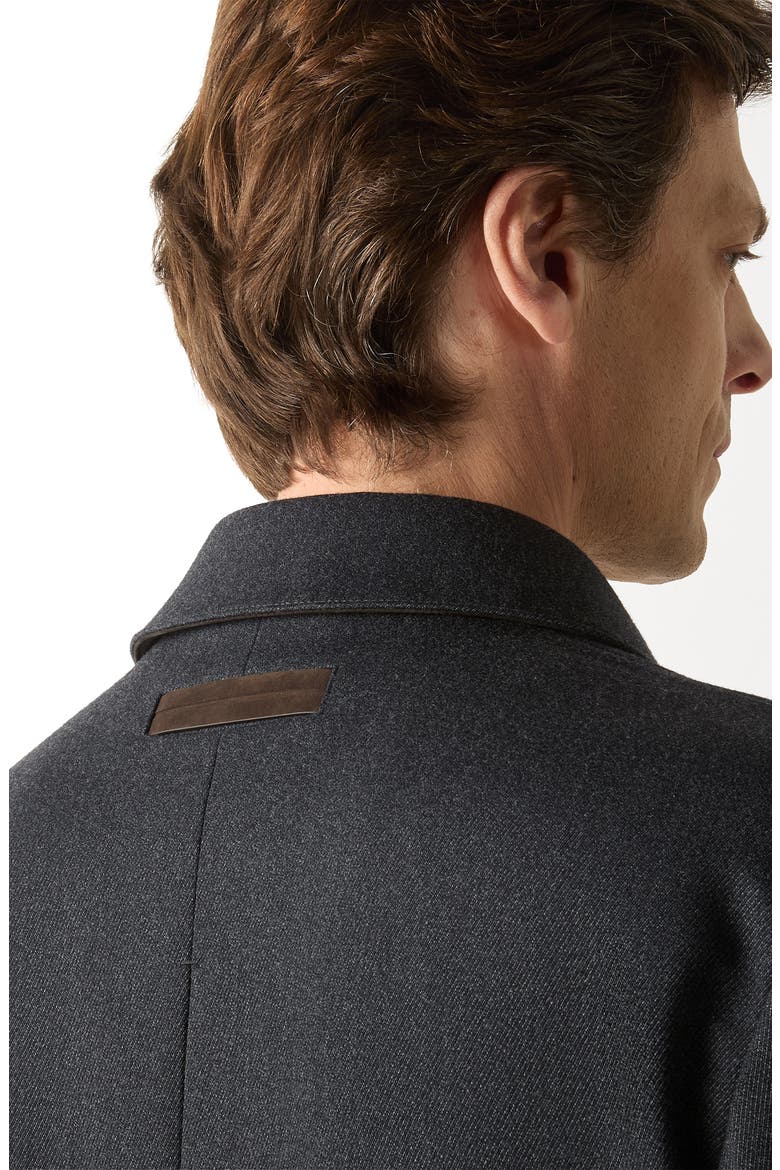 Water Repellent Wool & Cashmere Jacket, Alternate, color, DARK GREY