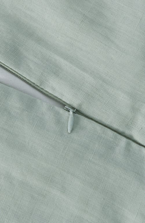 Verlee European Linen Duvet Set In Eucalyptus