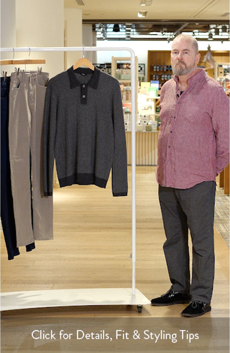 Herrington Herringbone Polo Sweater, sales video thumbnail