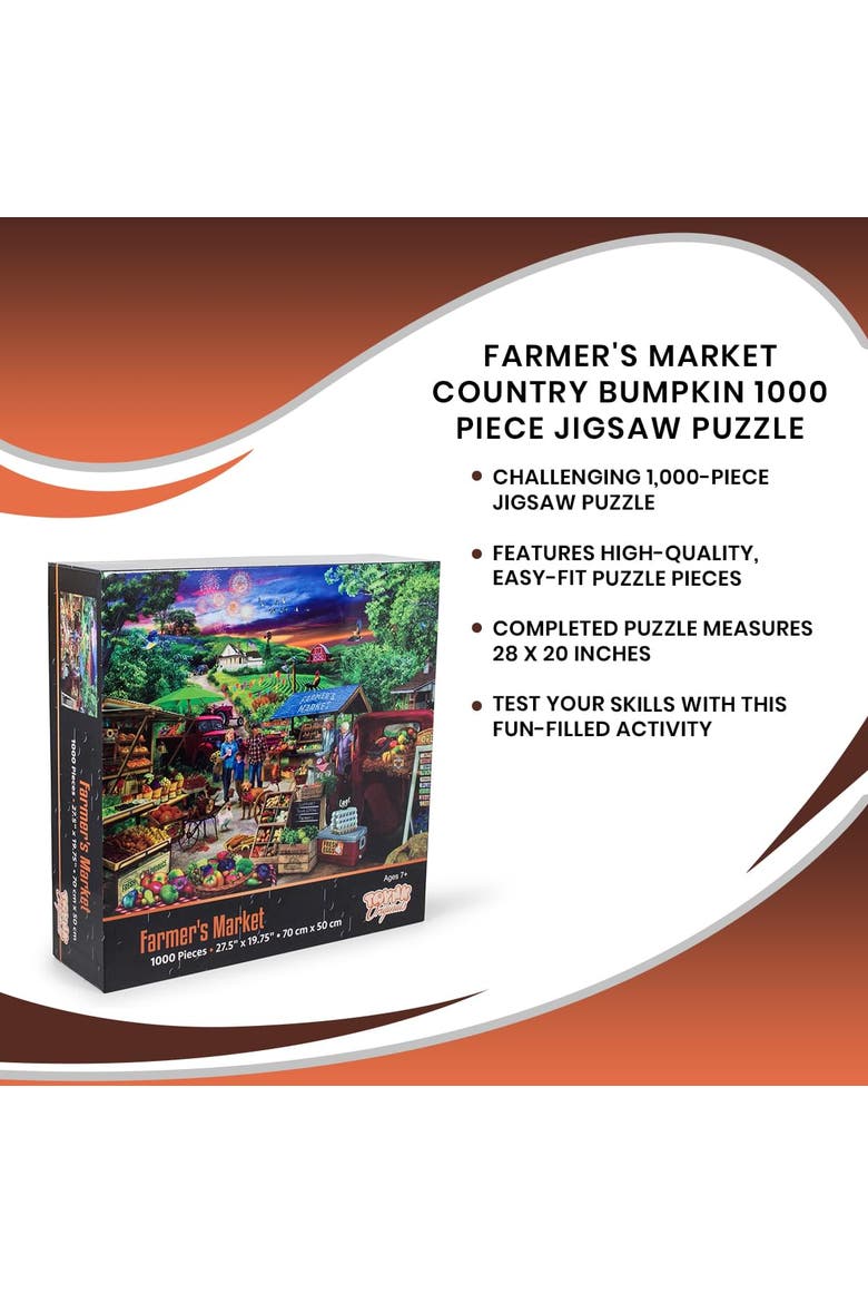 Farmer's Market Country Bumpkin 1000 Piece Jigsaw Puzzle, Alternate, color, Multi-Color