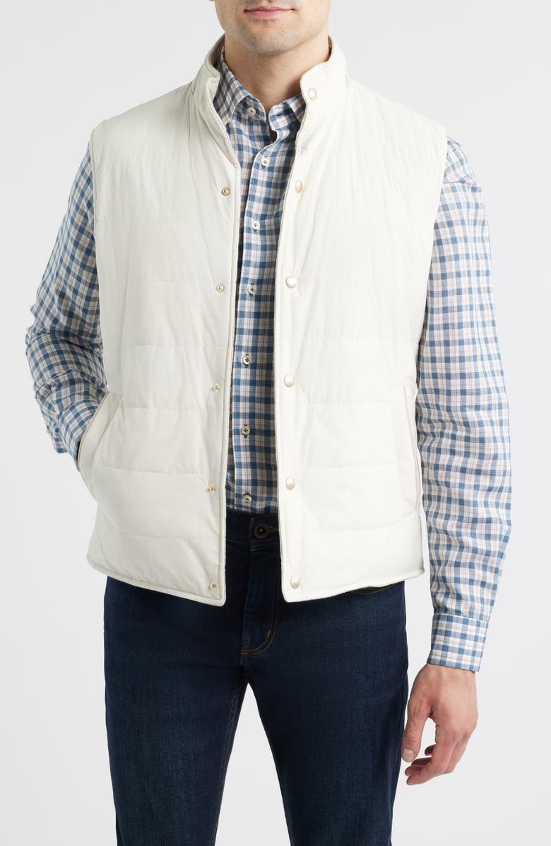 johnnie-O Sandhills Quilted Snap-Up Vest, Main, color, 