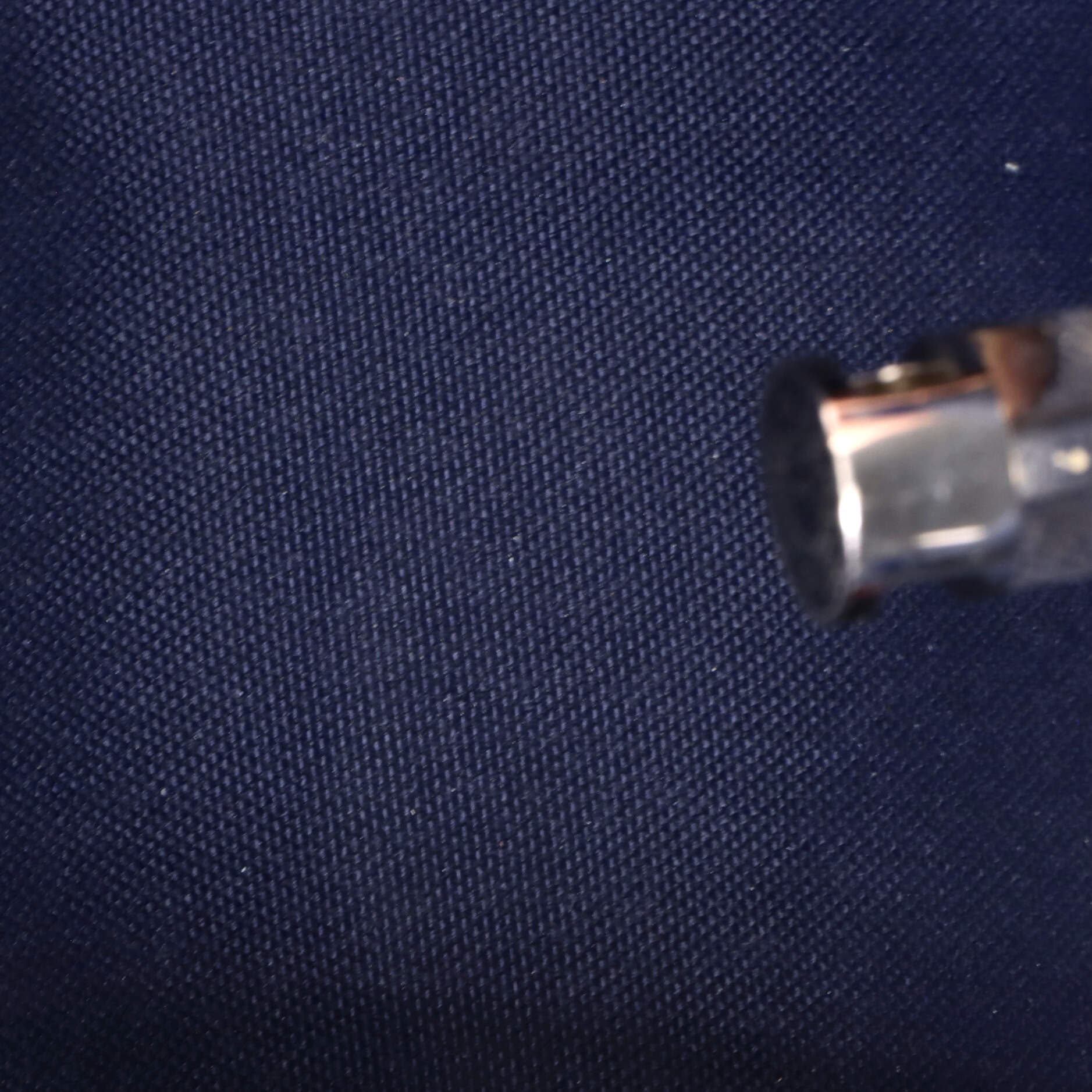 Pre-Owned Hermes Herbag Zip Leather and Toile 31, Alternate, color, Bleu Nuit