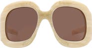 Gucci 60mm Special Edition Oversize Square Sunglasses