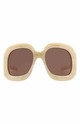 Gucci 60mm Special Edition Oversize Square Sunglasses