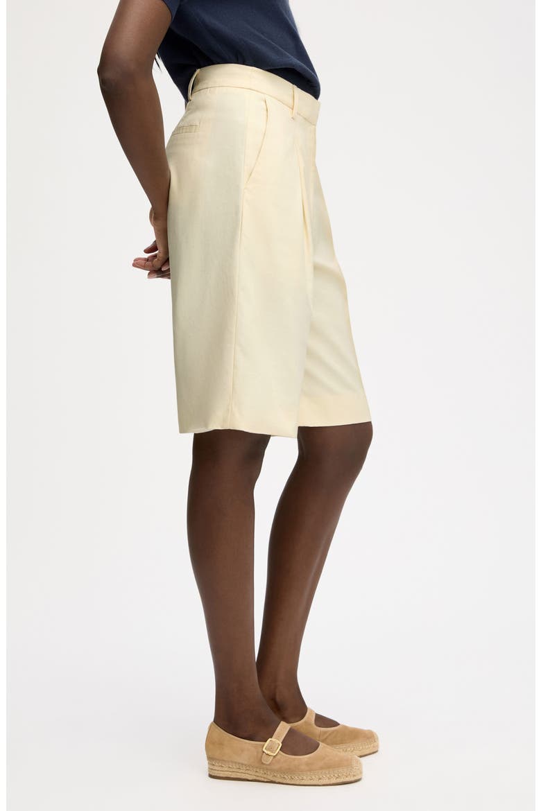 Cotton Blend Cullottes, Alternate, color, ALMOND