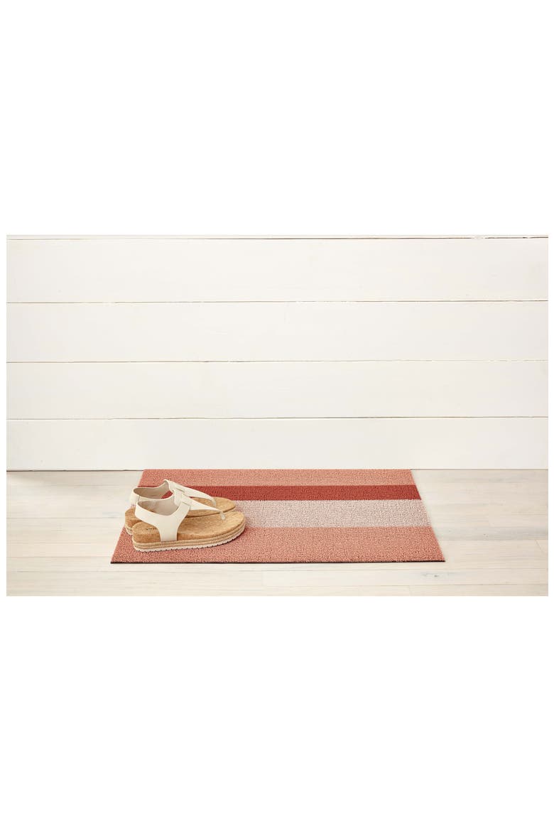 Stripe Low Pile Large Indoor/Outdoor Floor Mat, Alternate, color, PEACH
