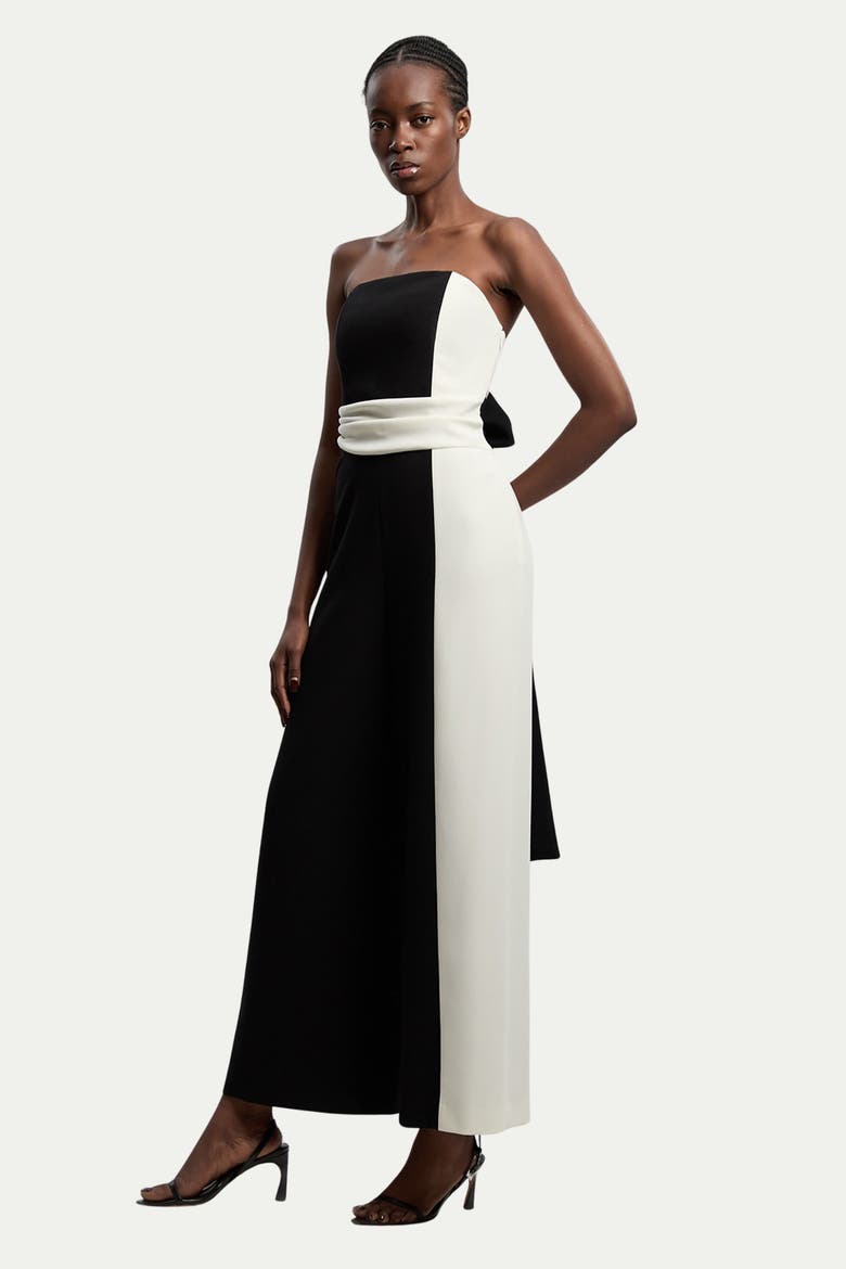 Soft Tailored Bandeau Jumpsuit, Main, color, Mono