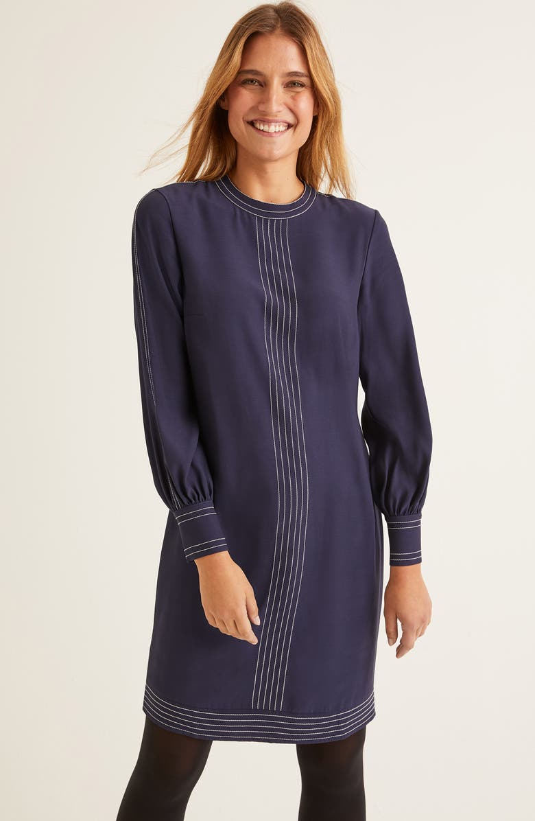 Boden Miriam Long Sleeve Shift Dress, Alternate, color,