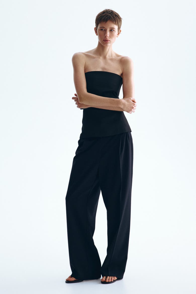 Tailored Trousers, Alternate, color, Black