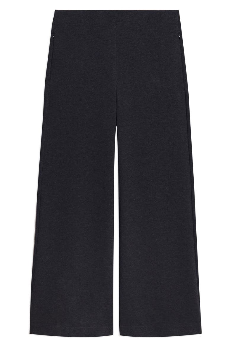 Flare Knit Pants, Main, color, CHARCOAL MELANGE