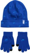 Nike Kids' Futura Logo Beanie & Tech Gloves Set