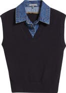 Wit & Wisdom Mixed Media Sweater Vest