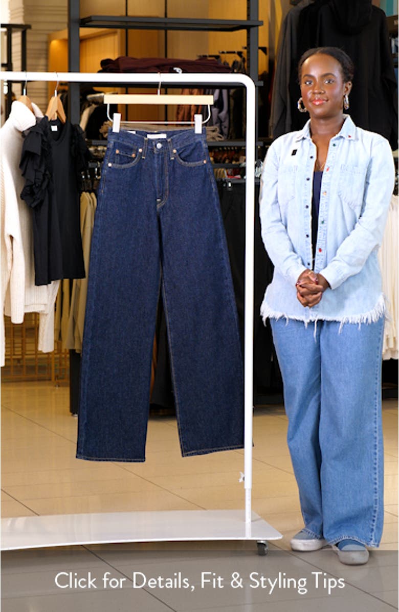 Ribcage High Waist Wide Leg Jeans, sales video thumbnail