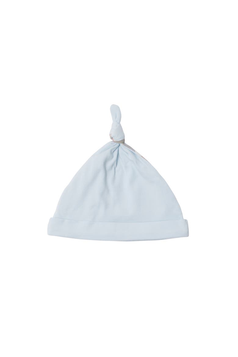Stretch Cotton Three-piece Baby Gift Set, Alternate, color, Bright sky blue