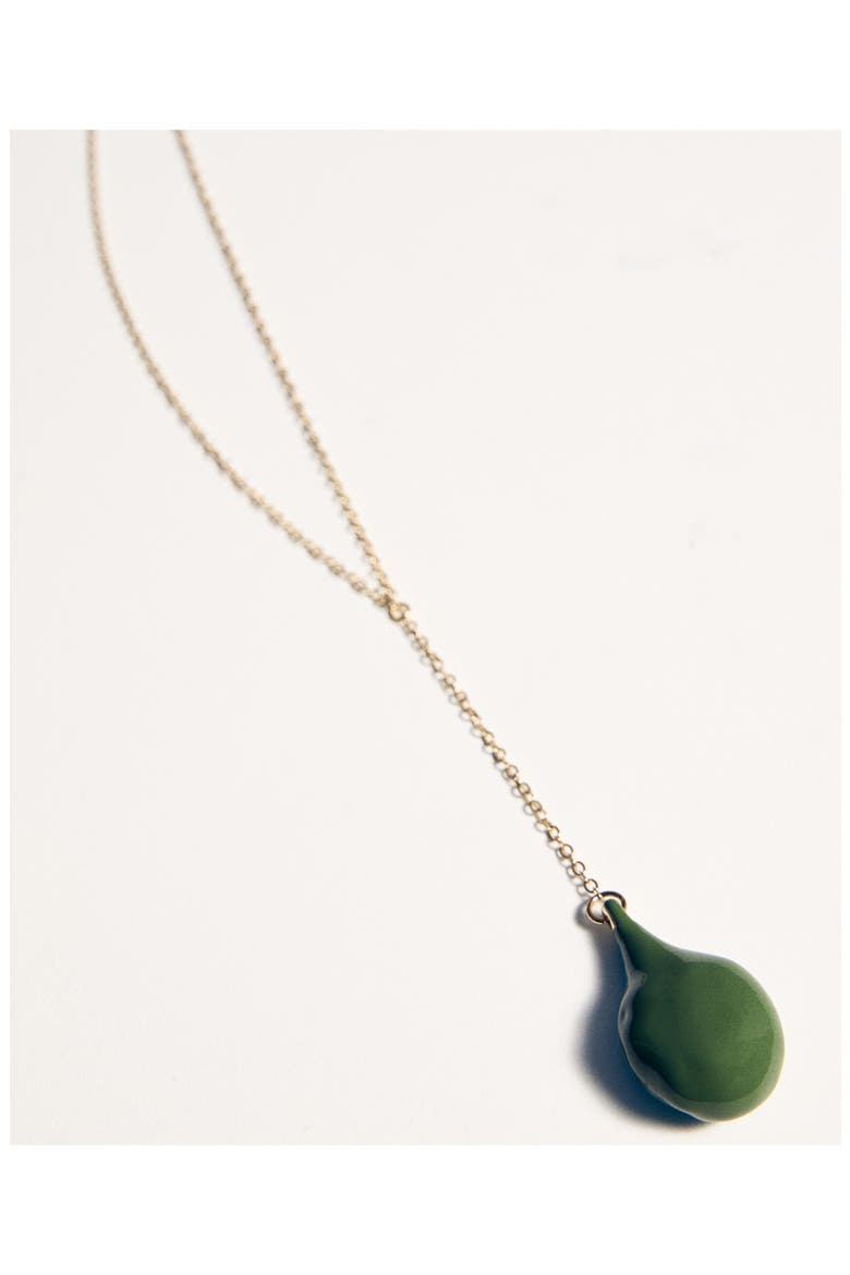 Teardrop Pendant Necklace, Alternate, color, GOLD