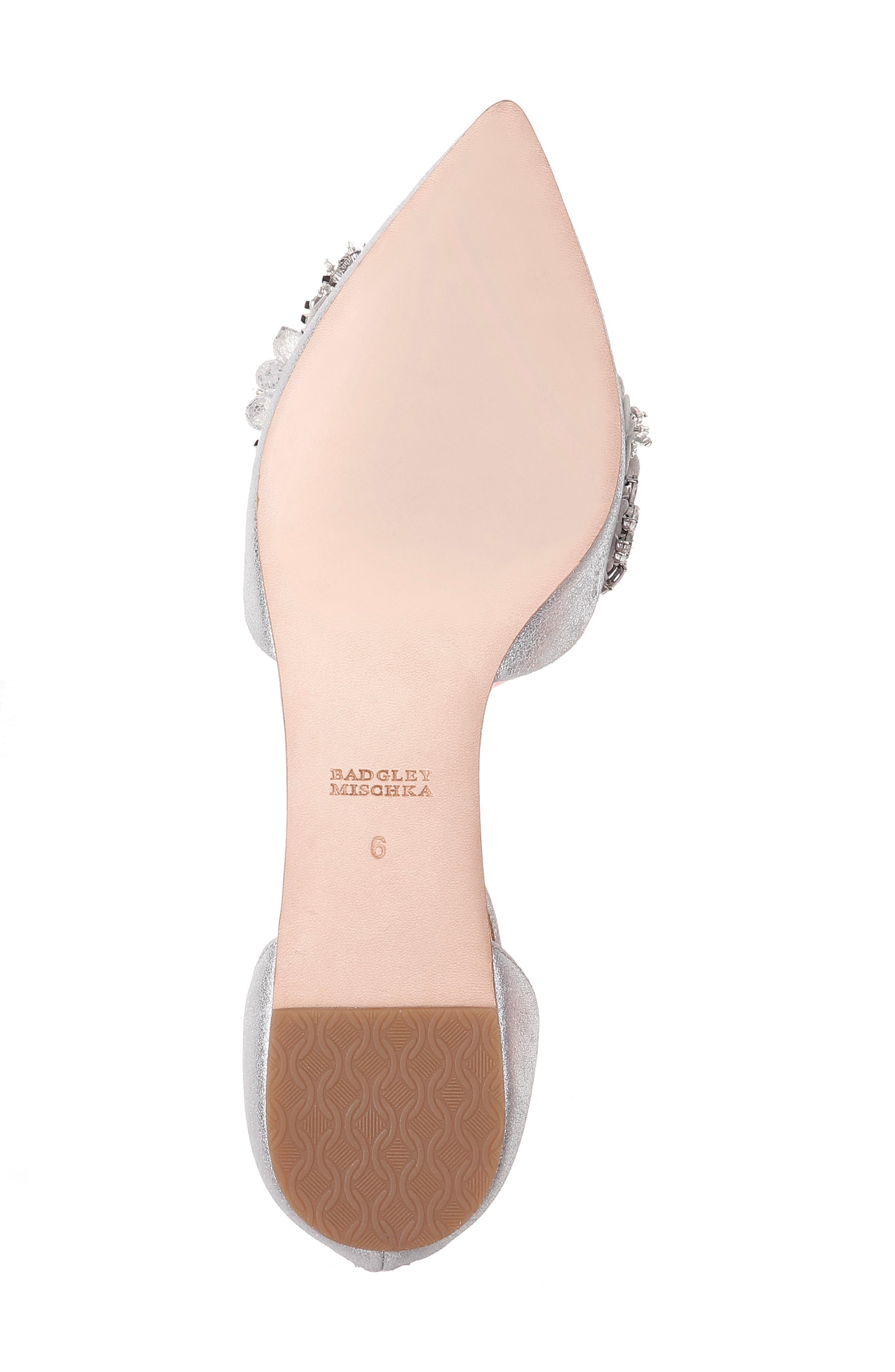 Badgley Mischka Collection Badgley Mischka Abby Ankle Strap Flat, Alternate, color, 