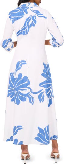Floral Wrap Front Maxi Dress