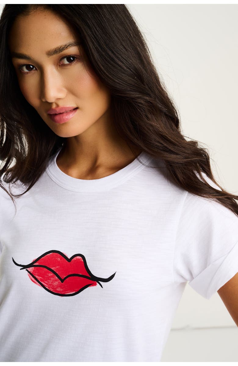Lisa Todd Kiss and Make Up Tee, Alternate, color, Black