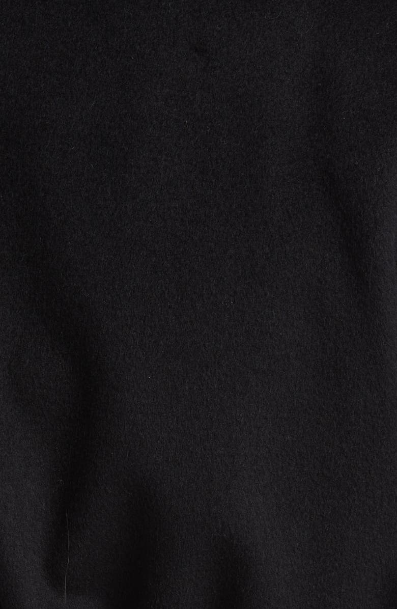 Sam Edelman Fringe Wrap Coat, Alternate, color, Black