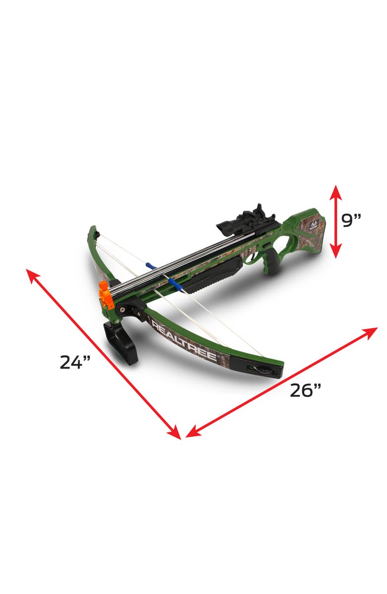 REALTREE Toy Compound Crossbow Set 26" Greencamo Suctionarrows, 8+, Alternate, color, 