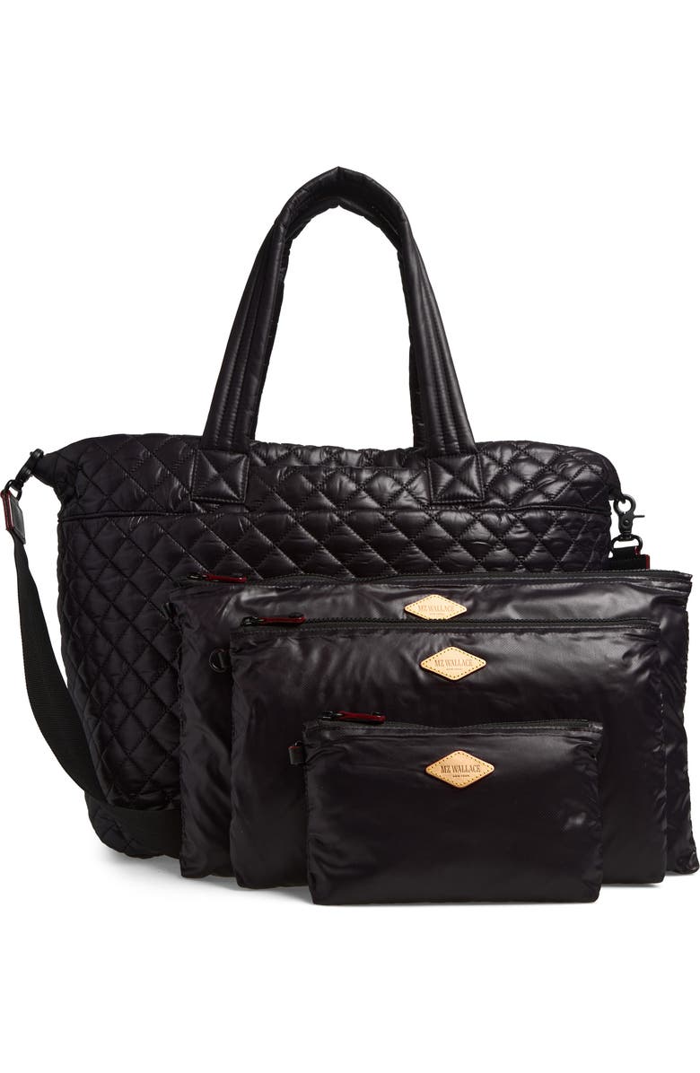 MZ Wallace Deluxe Large Metro Tote, Alternate, color, Black 2