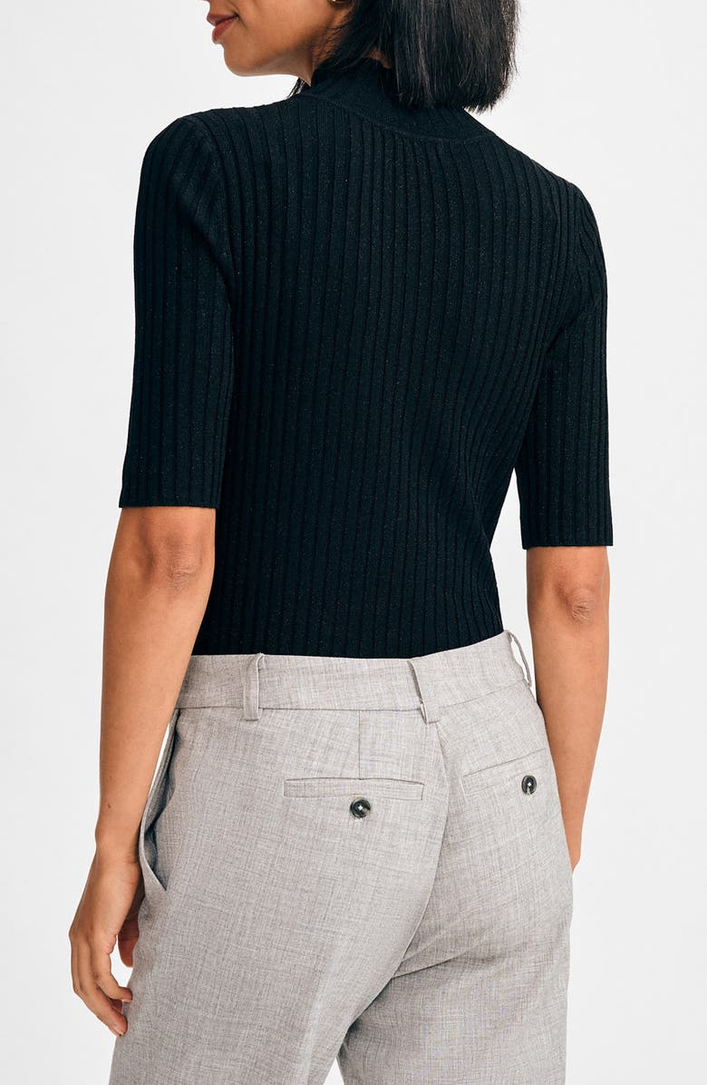 Isaac Mizrahi New York Mock Neck Poor Boy Sweater, Alternate, color, 