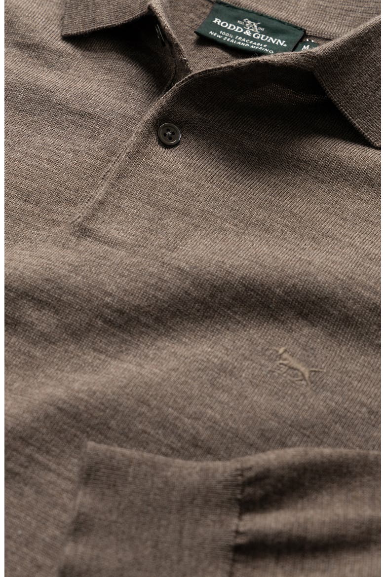 Way Spur Extrafine Merino Wool Polo Sweater, Alternate, color, SABLE