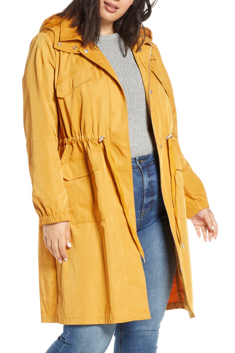 Water Resistant Parka, Main, color, MUSTARD