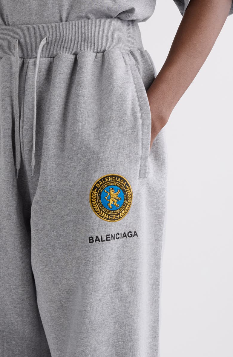 Balenciaga Oversize Sweatpants, Alternate, color, 1300 Heather Grey