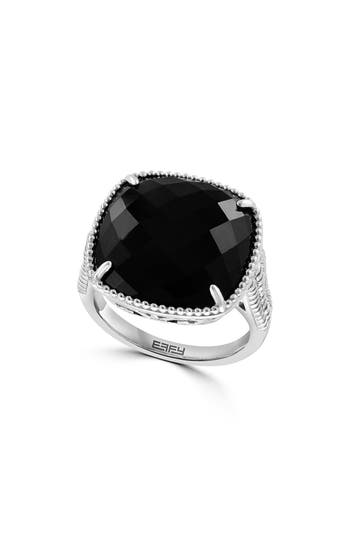 Effy Onyx Ring In Metallic